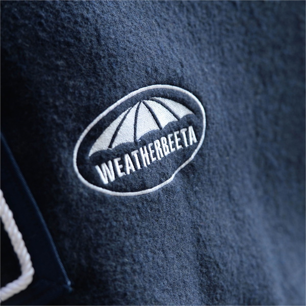 Weatherbeeta Wolle Show Laken Mit Brust Panel Standard Hals Fleece Decke 10115800 - Navy